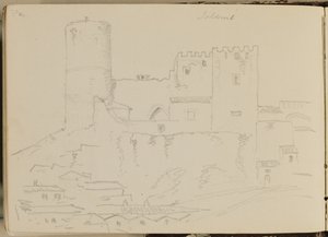 サレミ城、1842年 作： Thomas Cole
